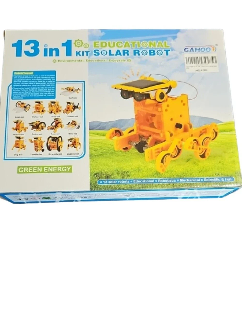 13-in-1 Educational Solar Robot Kit - Yellow